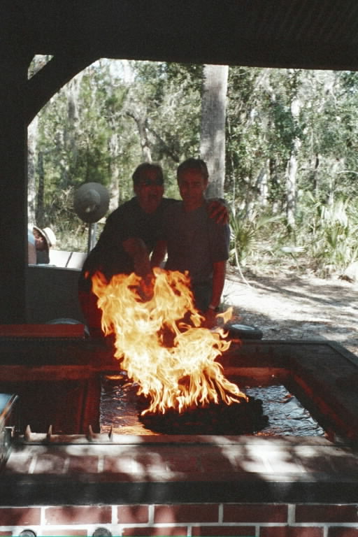 Rich weeps as Willee tries to roast his arm as pennance for a culinary sin
