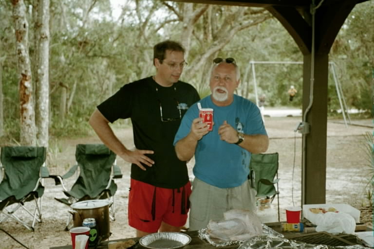 Wille looks on as Mikee explains the ceremonial value of pepper